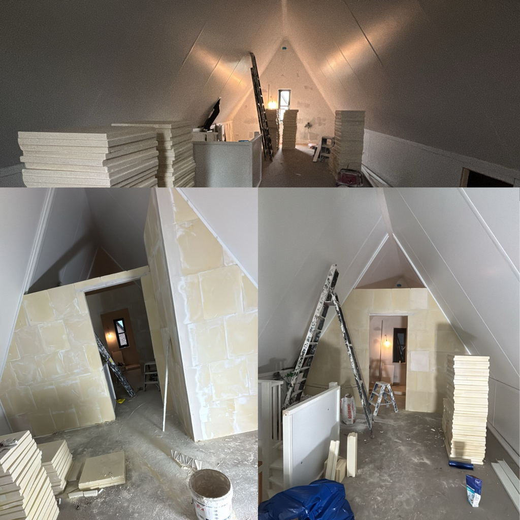Binnenwand plaatsen in Amsterdam op zolder met gipsplaten
